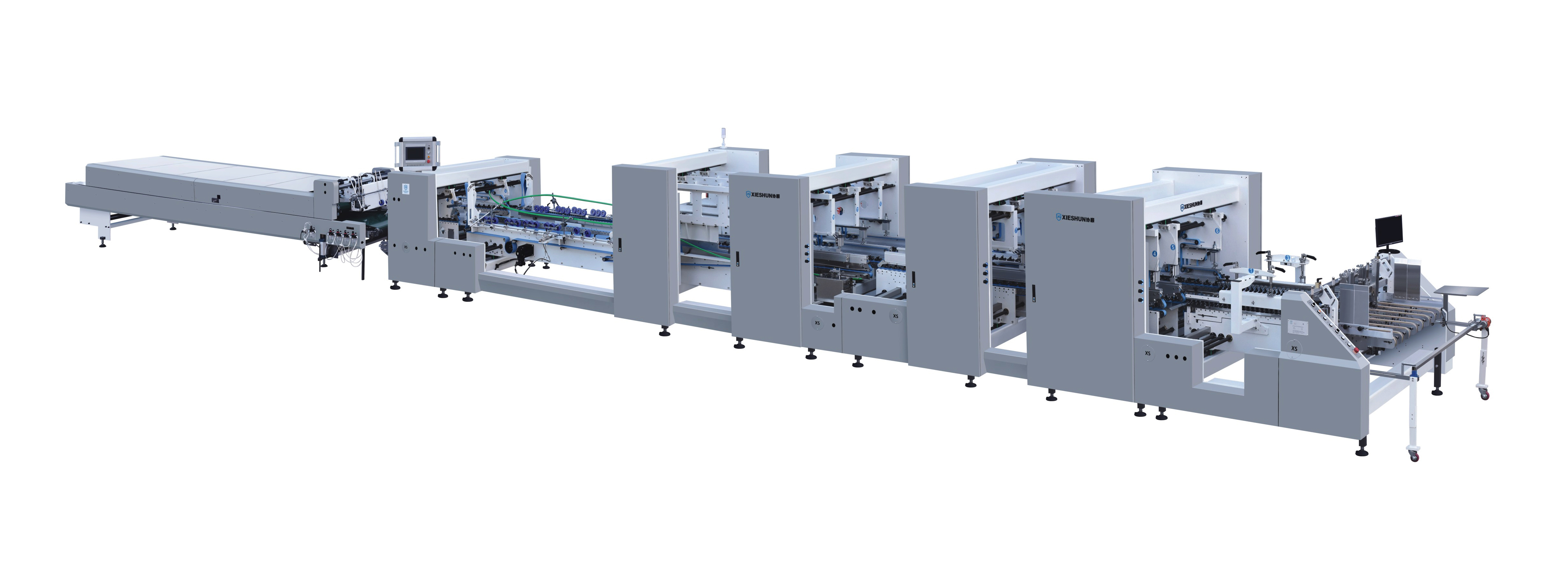 XS-M1650 1850 2000 Högtjänst Korrugerad mapp Gluer Machine Catalog